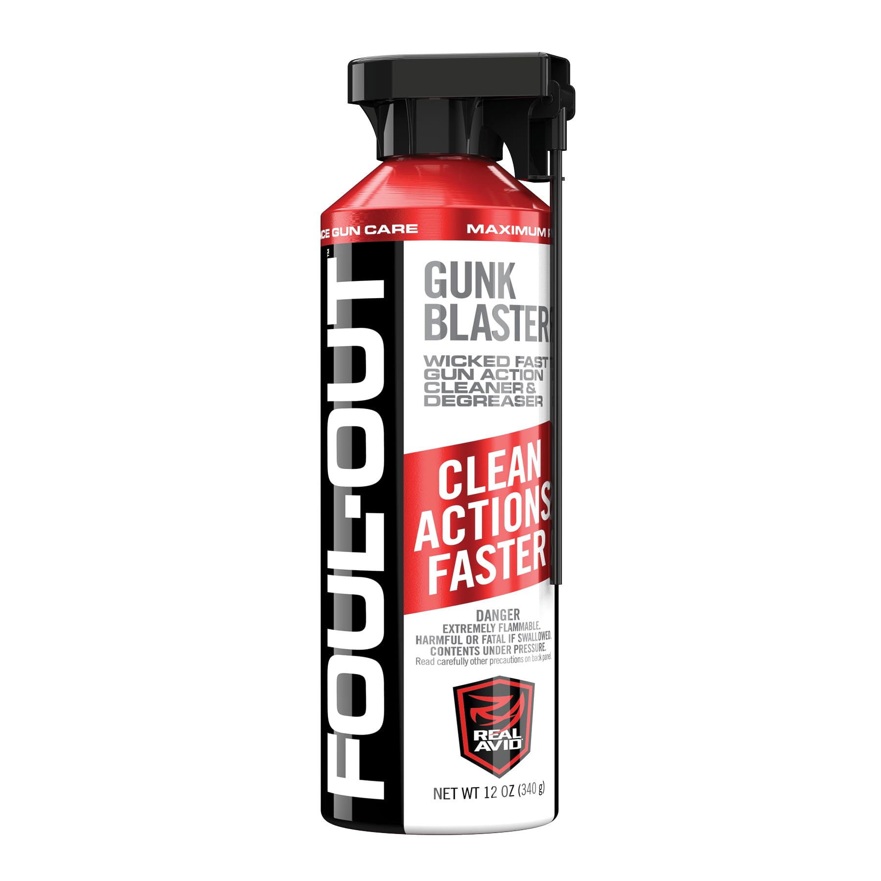 Real Avid Foul-Out Gunk Blaster - 12 Ounce Gun Cleaner Spray for Gun Maintenance