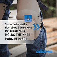 Sellstrom KneePro Ultra Flex III Professional Knee Pads with Triple-Layer Foam, Hinged Design & Speed Clips