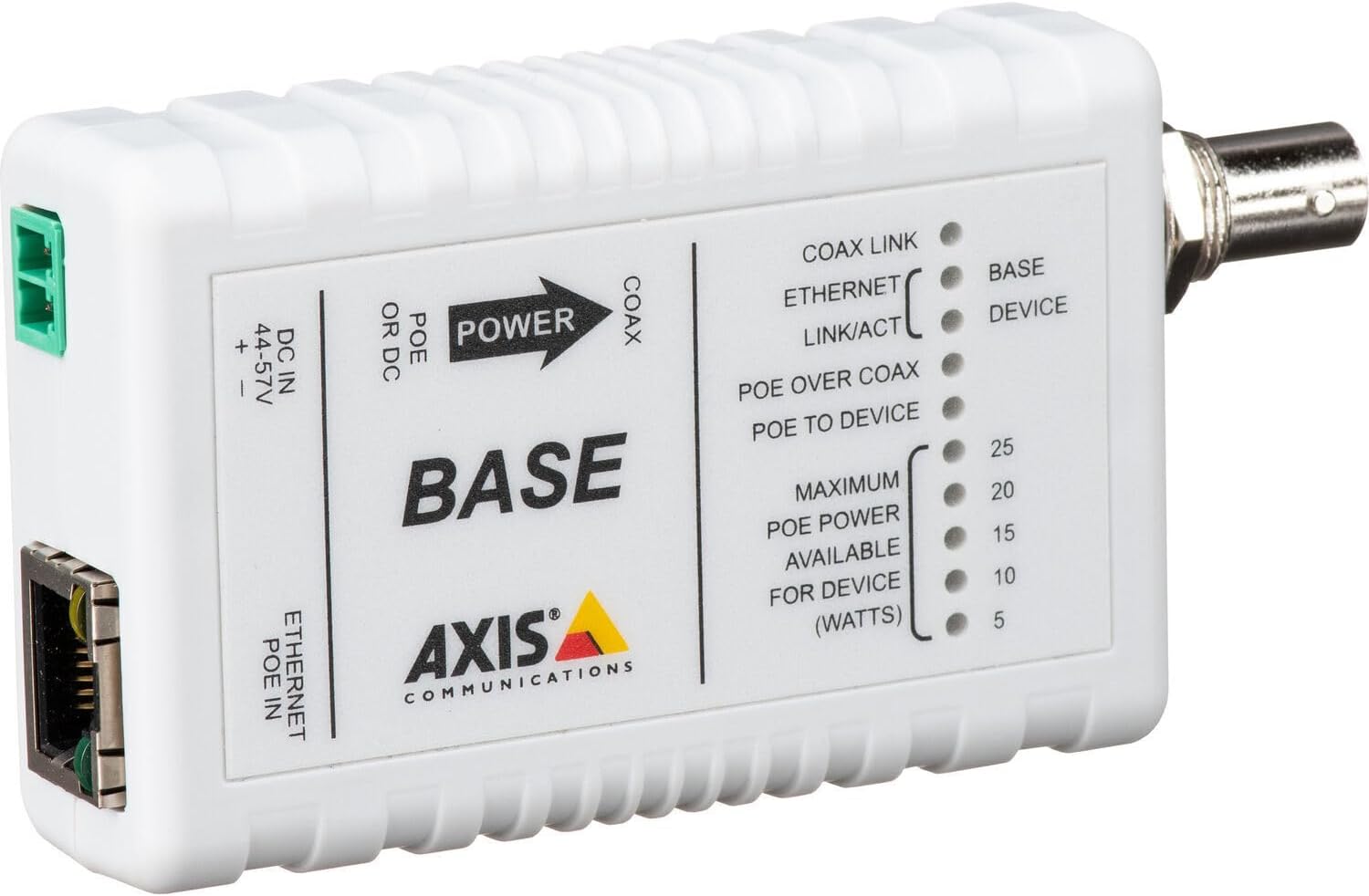 Axis Communications AXIS T8641 PoE+ Coaxial Converter Adapter Base 5028-411