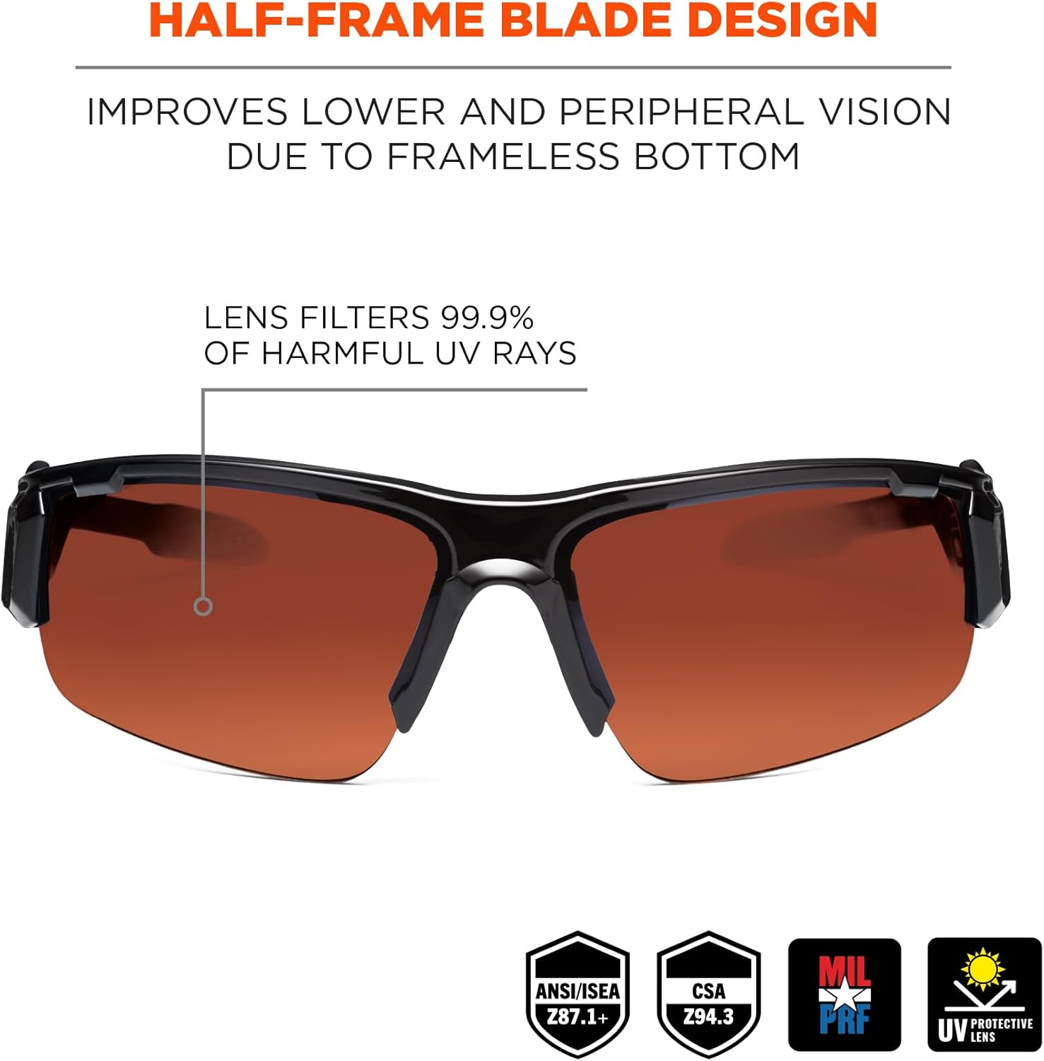 Ergodyne Skullerz DAGR Polarized Safety Sunglasses