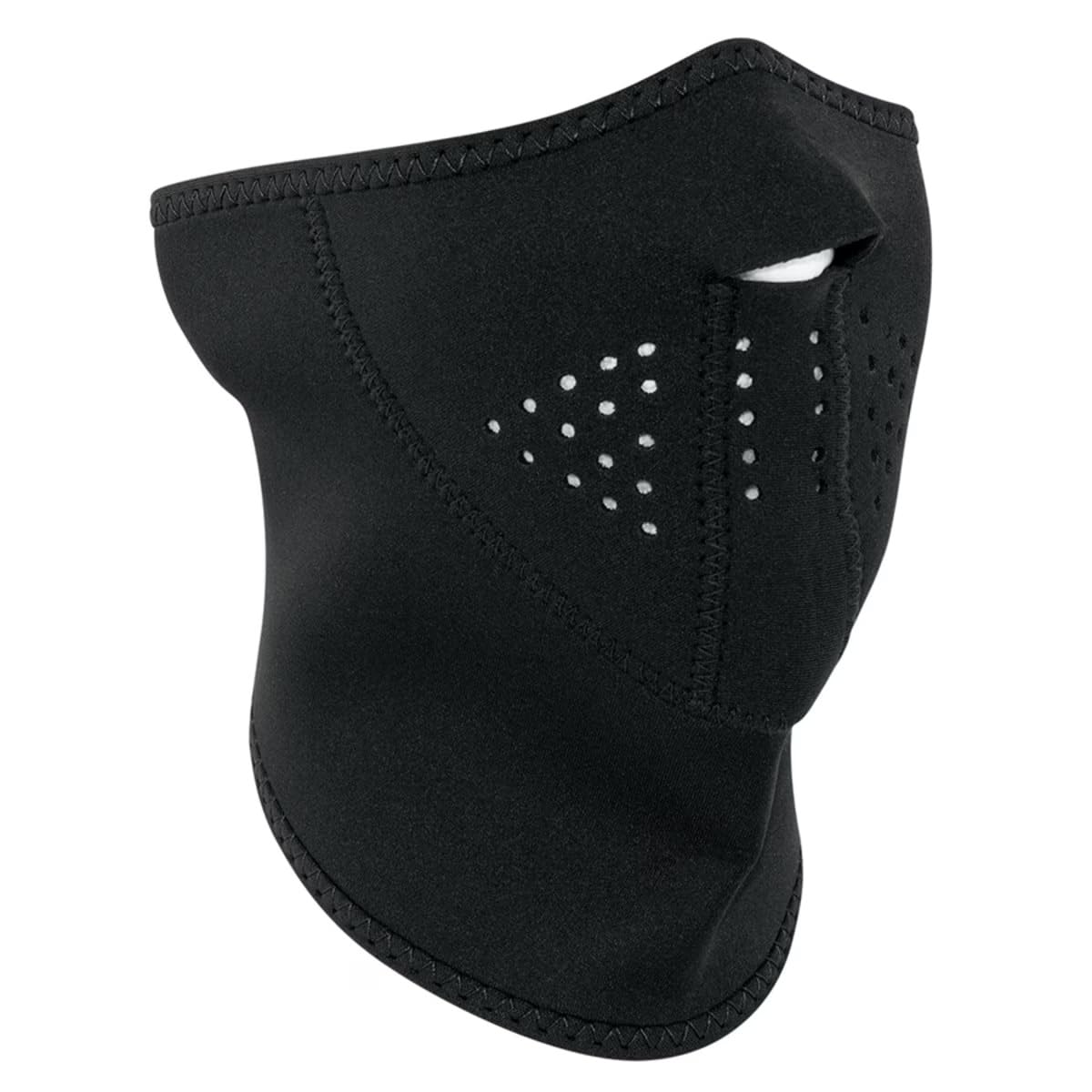 ZANheadgear Neoprene 'Skull' Design 3-Panel Half Mask (Black, One Size)