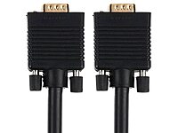 MONOPRICE Super VGA (SVGA) Monitor Cable - DE-15 Male to Male, Gold-Plated with Ferrites