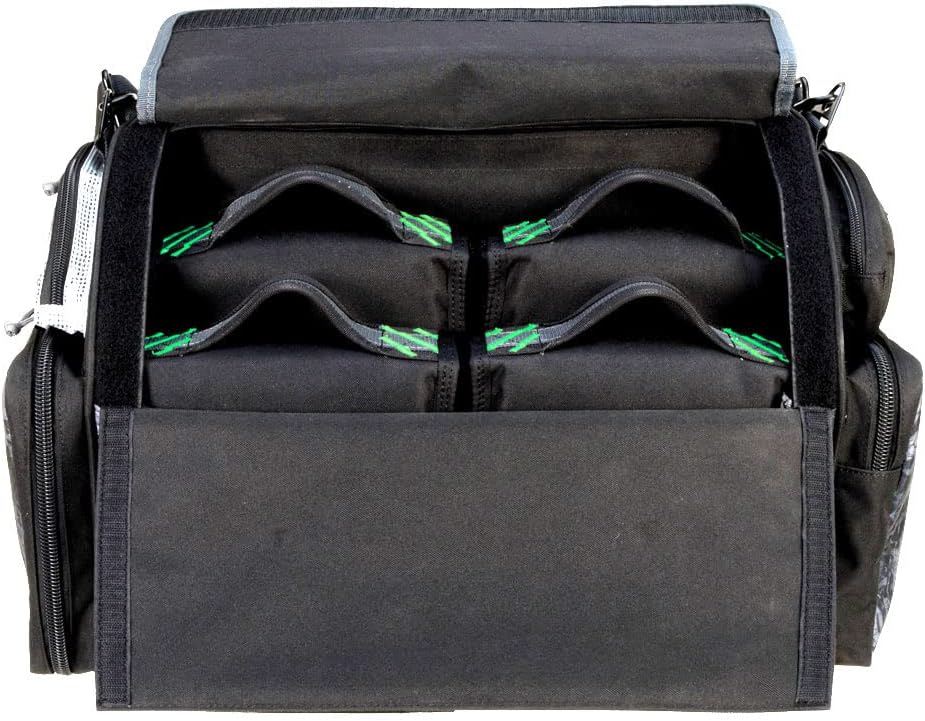 G. Outdoor Products Barn Range Bag with 4 Medium & 4 Compact Pistol Cases | Secure Handguns & Ammo Storage | Durable