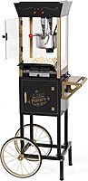 NOSTALGIA Vintage-Style Professional Popcorn Cart with 8 oz Kettle