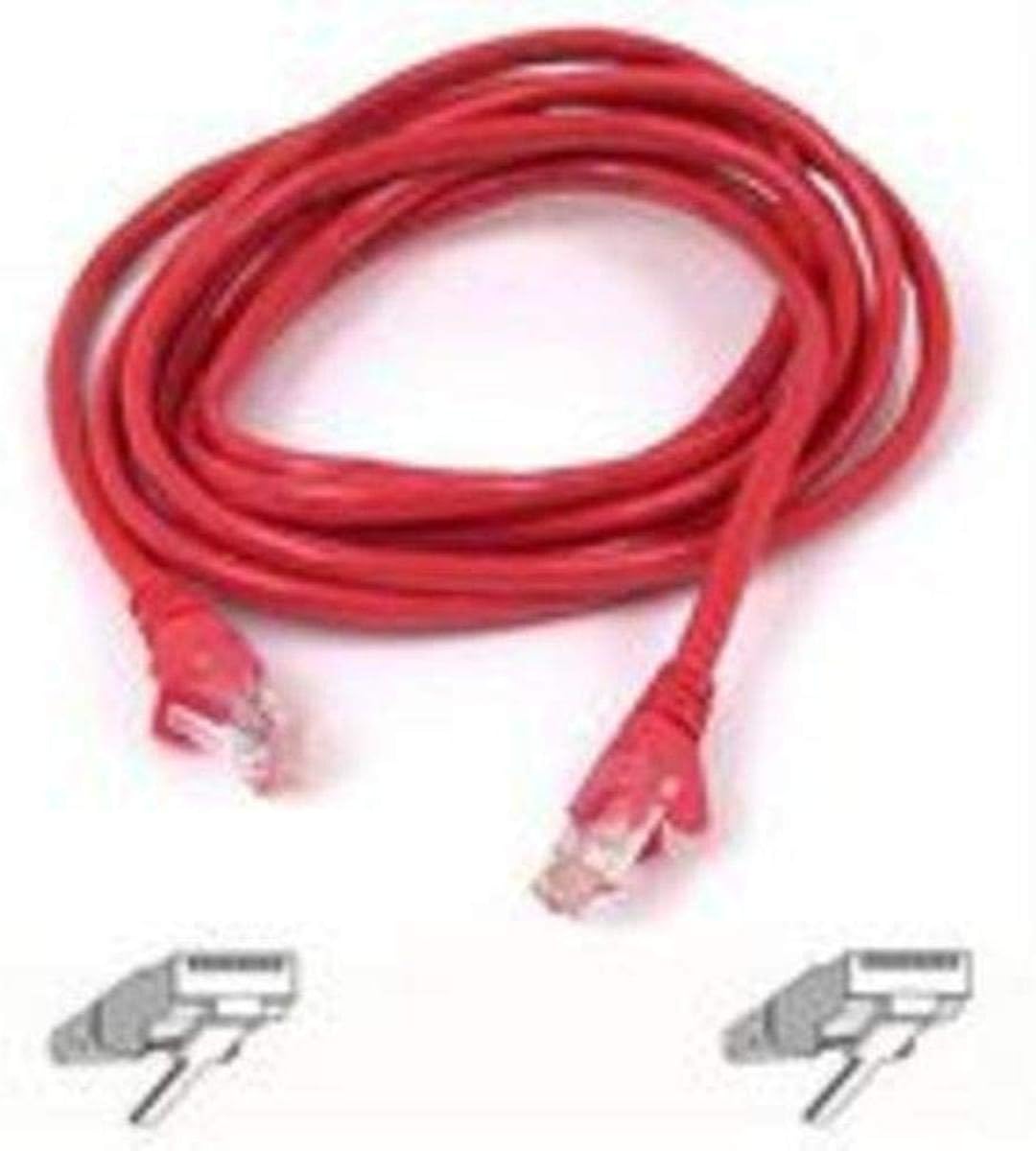 Belkin Category-5e Crossover Molded Patch Cable (Red, 10 Feet)