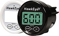 HAWKEYE DepthTrax 2B In-Dash Transom Mount Digital Depth Finder — 600 ft