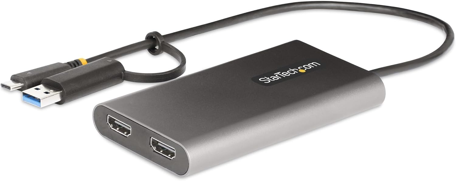 StarTech.com USB-C/USB-A Dual HDMI Multiport Adapter