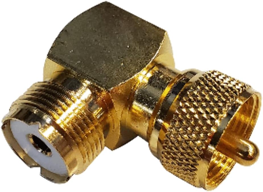 Shakespeare Right Angle Connector - PL-259 to SO-239 Adapter