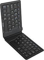 Targus Ergonomic Foldable Bluetooth Antimicrobial Keyboard, Compact, Black (AKF003US)