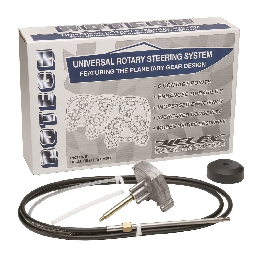 UFlex Rotech 11' Rotary Steering Package - Cable, Bezel, Helm