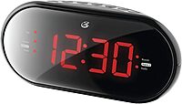 GPX C253b PLL Dual Alarm Clock Radio, Black Gpxc253b
