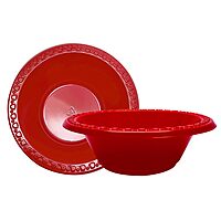 Highmark® Plastic Bowls, 12 oz, Red, Pack Of 125
