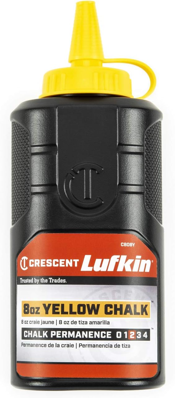 Crescent Lufkin 8 oz Yellow Chalk Refill - CB08Y