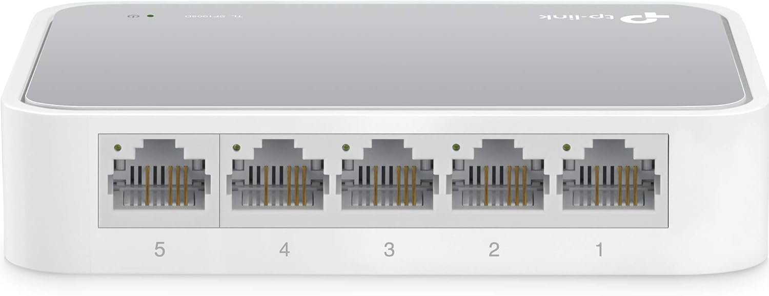 Learning Resources TL-SF1005D TP-Link 5-Port Fast Ethernet Unmanaged Switch | Plug and Play | Desktop 5 Port 5 Port, Non-PoE