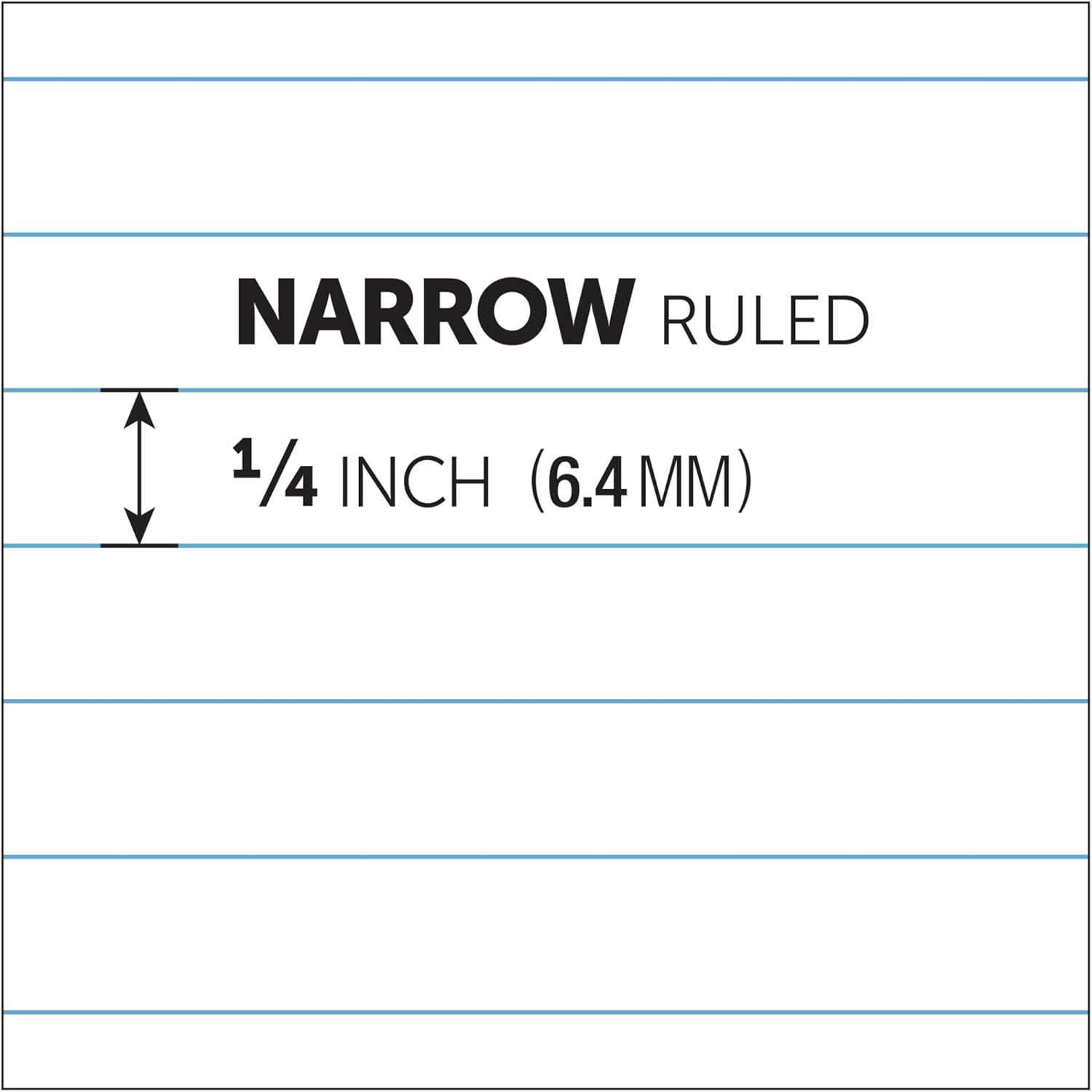 Office Depot Brand Writing Pads, 5in x 8in, Narrow Ruled, 50 Sheets, White, Pack Of 12 Pads