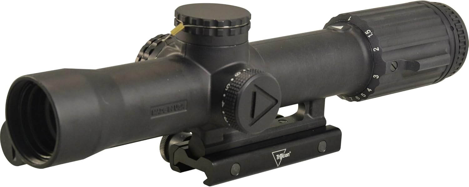 Trijicon VCOG VC18 1-8x28mm Rifle Scope, 34 mm Tube, First Focal Plane, Black, Red VC18-C-2400001
