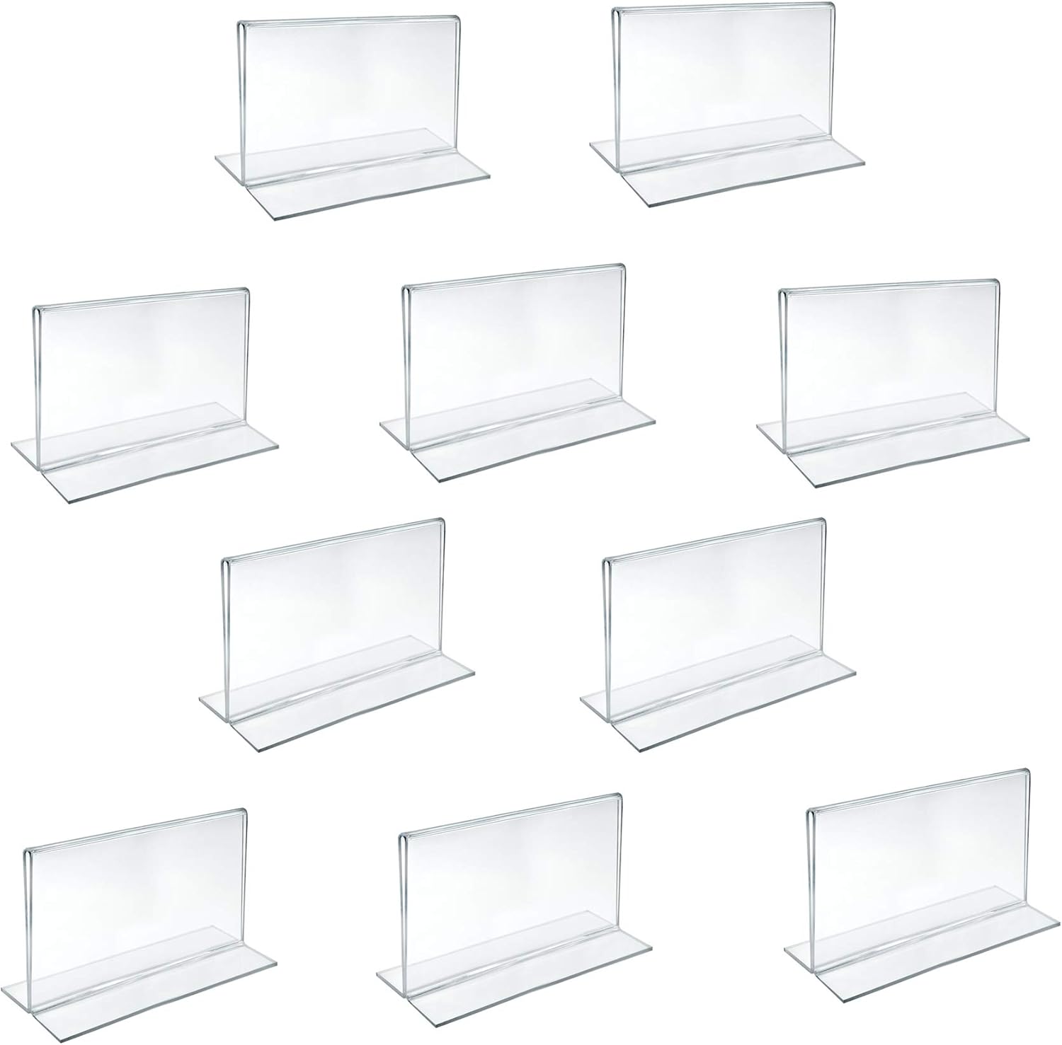 Azar Displays Double-Foot 2-Sided Acrylic Sign Holders