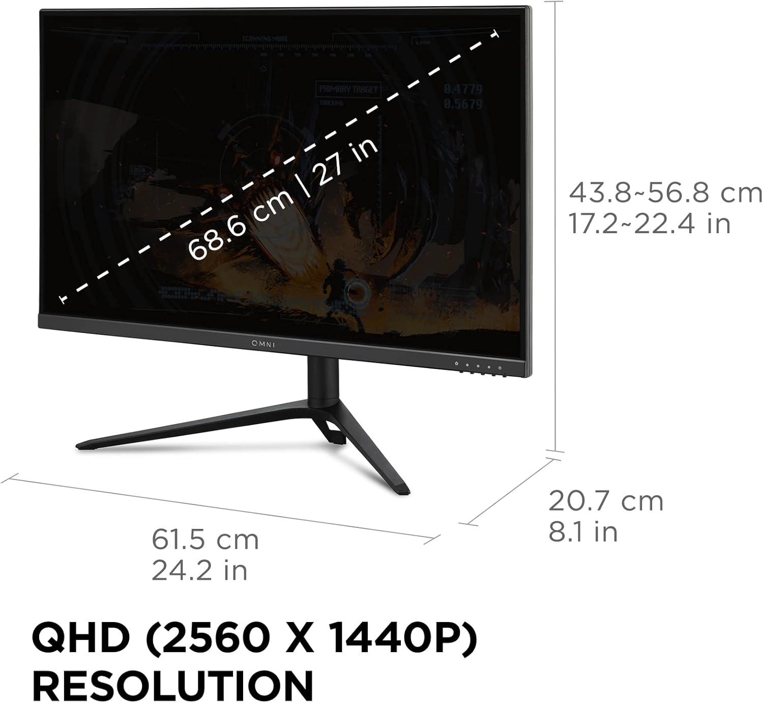 VIEWSONIC VX Series IPS 180Hz 0.5ms Gaming Monitor