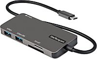 StarTech.com USB C Multiport Adapter - USB-C to 4K HDMI, 100W Power Delivery Pass-Through, SD/MicroSD Slot, 3-Port USB 3.0 Hub - USB Type-C Mini Dock - 12" (30cm) Long Attached Cable (DKT30CHSDPD)