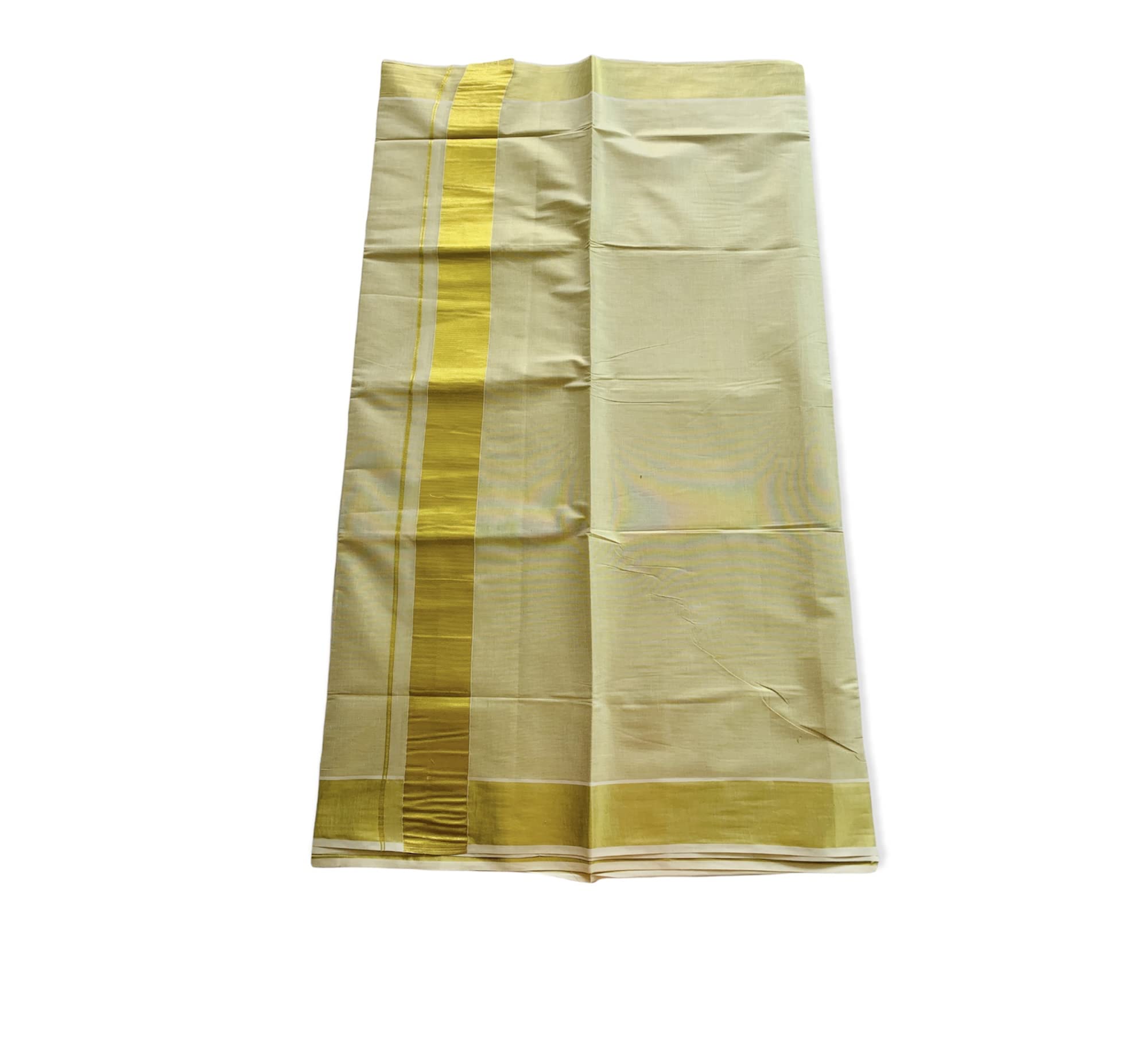 Kuthampully Women's Kasavu Saree Tissue with Running Blouse Piece KPSS-70