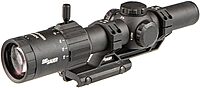 SIG SAUER Tango-MSR LPVO 1-6x24mm Waterproof Fogproof Rugged Tactical Hunting Rifle Scope | Second Focal Plane/SFP/F2 | Includes Alpha-MSR Aluminum Mount, Flip-Back Lens Covers Black