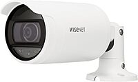 HANWHA ANO-L7012R Wisenet IR Bullet Camera, White; 4MP Resolution; 1/3" CMOS Sensor; IR Visibility Up to 65.6 feet