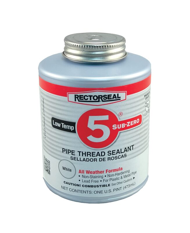 Rectorseal 27541 Pint Brush Top No.5 Sub-Zero Pipe Thread Sealant