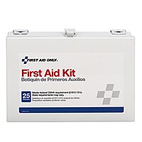 Pac-Kit 6086 159 Piece #25 ANSI Steel Case Contractor's First Aid Kit