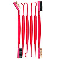 Real Avid Gun Detailing Brush Set & Pick Set: 12 Gun Cleaning Tools with Soft Bristle and Stiff Bristle Scrub Brushes