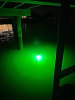 HYDRO GLOW Underwater LED Fishing Light – Green, 12V, 360° Visibility, 20 ft Cable (Made in USA)