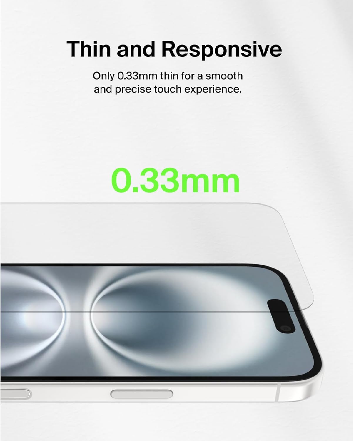 Belkin ScreenForce Screen Protector for iPhone 16, 15 and 14 Pro