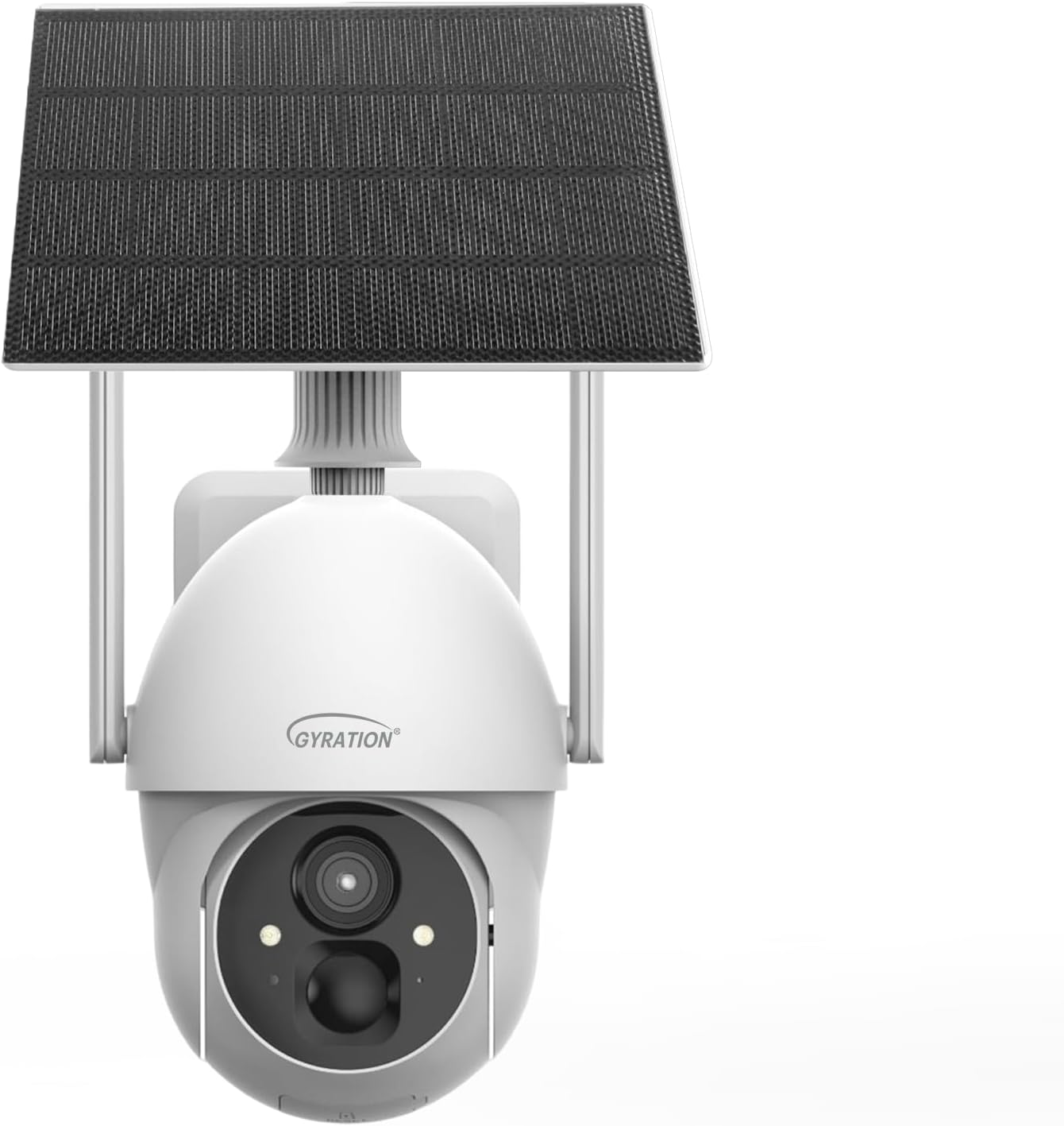 GYRATION 360 Degree Smart WiFi Wireless PTZ Dome Security Camera with Solar Panel