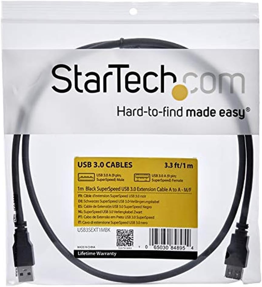 StarTech.com SuperSpeed USB 3.0 Extension Cable A to A (Male to Female)