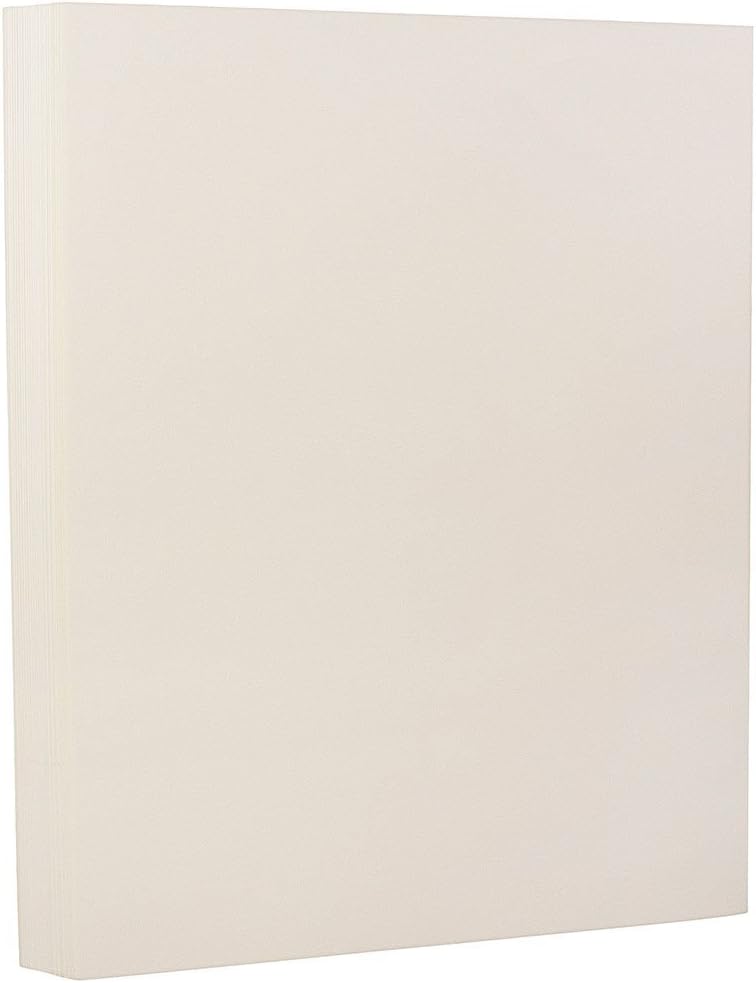 JAM PAPER Strathmore Cover Card Stock - Letter (8.5 x 11) - 50 Sheets