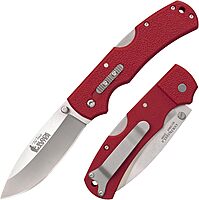 Cold Steel Double Safe Hunter Slock Master 3.5" 8Cr13MoV Drop Point Blade 4.875" GFN Handle Hunting Folding Knife withRocker