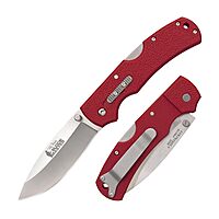 Cold Steel Double Safe Hunter Slock Master 3.5" 8Cr13MoV Drop Point Blade 4.875" GFN Handle Hunting Folding Knife withRocker