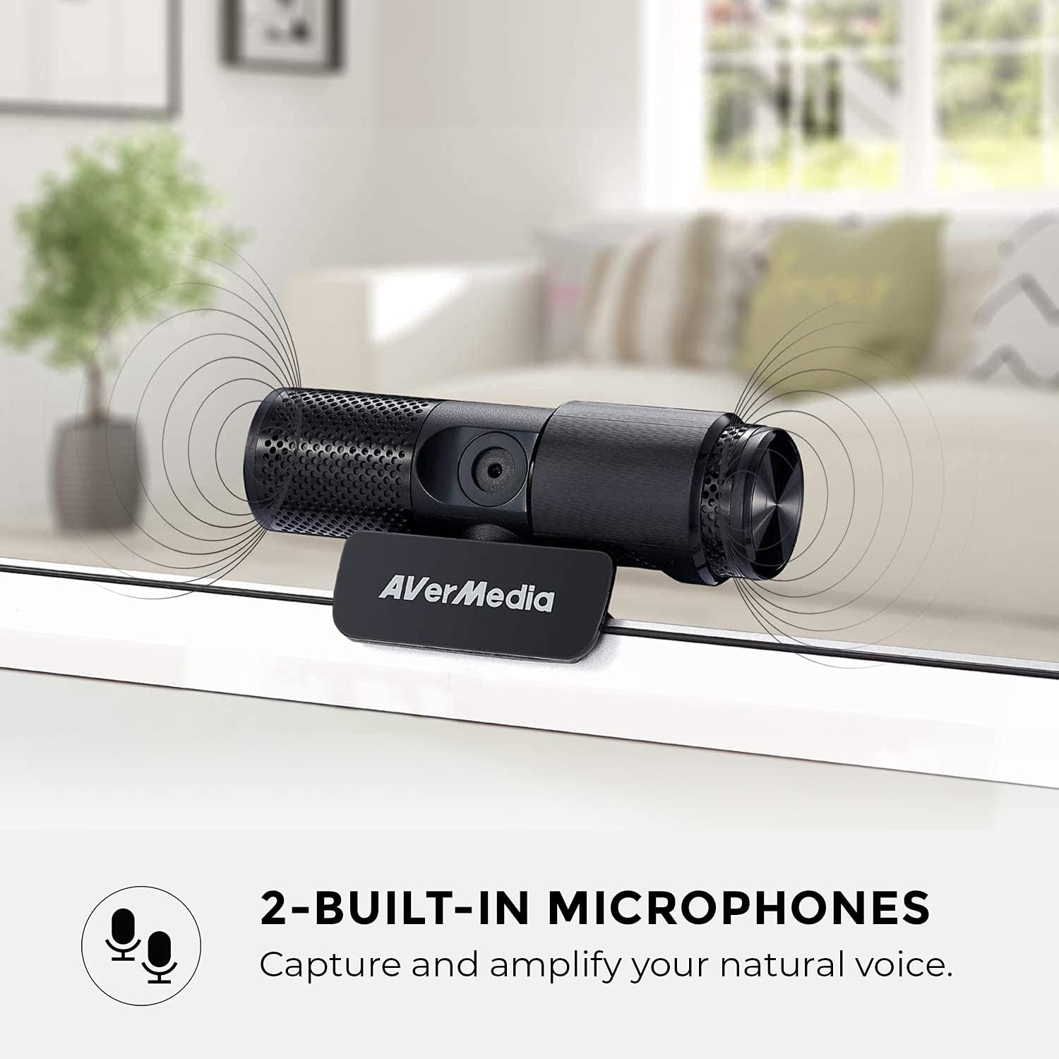 AVerMedia Live Streamer Cam 313 - Full HD 1080P Webcam with Privacy Shutter, Dual Microphone