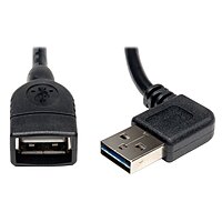 Tripp Lite Universal Reversible USB 2.0 Hi-Speed Extension Cable (Reversible Right / Left Angle A to A M/F)