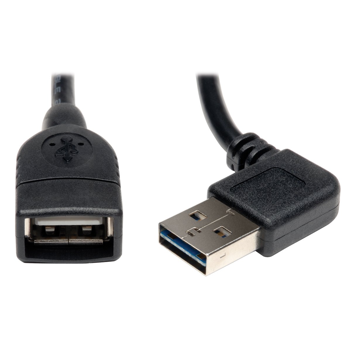 Tripp Lite Universal Reversible USB 2.0 Hi-Speed Extension Cable (Reversible Right / Left Angle A to A M/F)