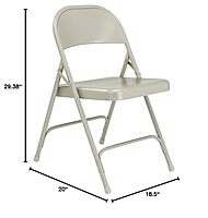 National Public Seating 50 Series Steel Portable Folding Chairs