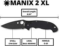 Spyderco Manix 2 XL Folding Knife