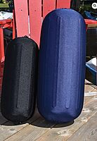 DOCK EDGE Polyester Fender Cover - Reversible Black/Blue