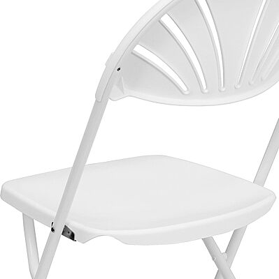 Flash Furniture HERCULES Series 650 lb Capacity Plastic Fan Back Folding Chair