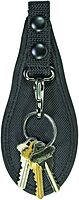 Hero's Pride Duty Belt Key Holder - Durable Ballistic Scabbard with Deluxe Metal Clip and Split Key Ring - Fits 2.25'' Tactical Belts for Law Enforcement Single