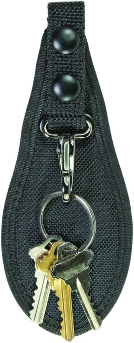 Hero's Pride Duty Belt Key Holder - Durable Ballistic Scabbard with Deluxe Metal Clip and Split Key Ring