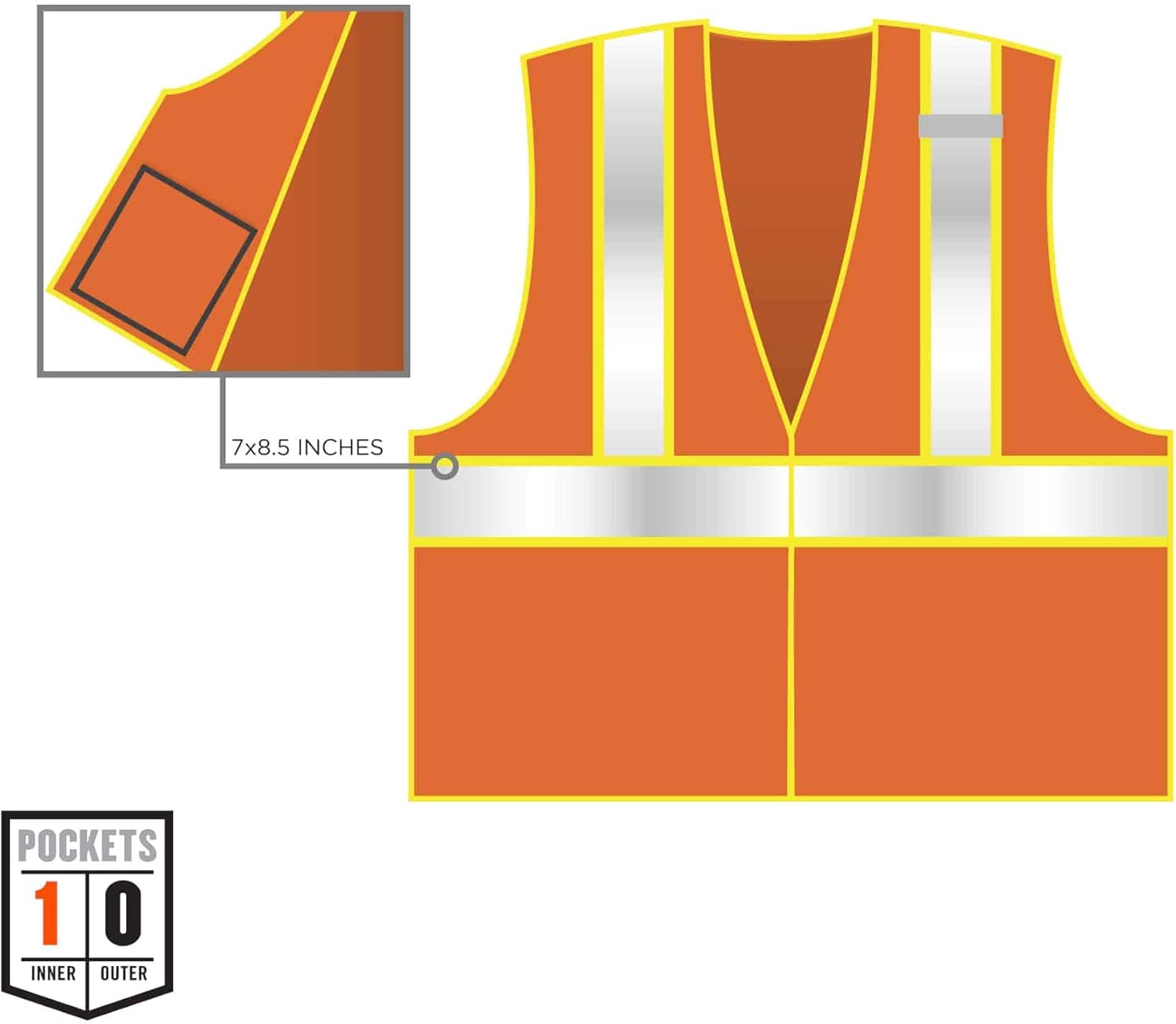Ergodyne GloWear Class 2 Two-Tone Mesh Safety Vest