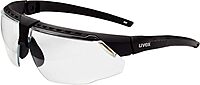 Uvex Honeywell Avatar Safety Glasses Black Frame with Clear Lens & Anti-Scratch Hardcoat (S2850)