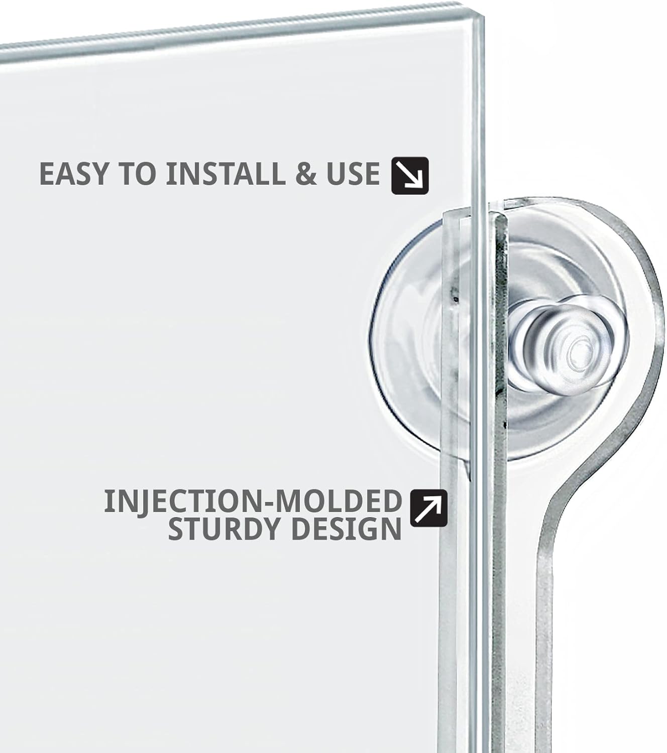 AZAR DISPLAYS Acrylic Window/Door Sign Holders with Suction Cups