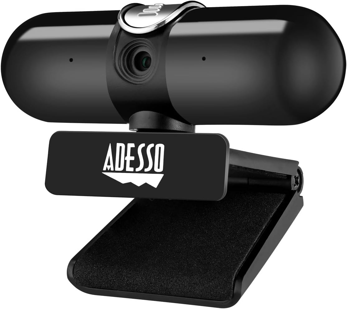 CyberTrack H7 2K Webcam with Microphone Autofocus Software Control & Privacy Cover USB QHD Computer Web Camera Plug and Play