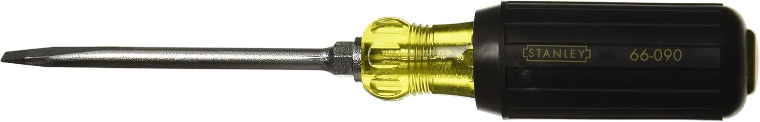 Stanley 66-090 1/4 Inch X 4 Inch Vinyl Grip Standard Blade Standard Tip Screwdriver
